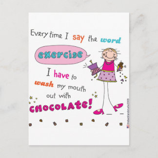 Carte Postale Amant au chocolat