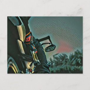 Carte Postale amant de course de moto cadeau