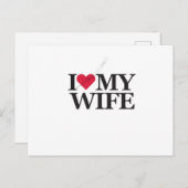 CARTE POSTALE AMANT ÉPOUSE (Devant / Derrière)