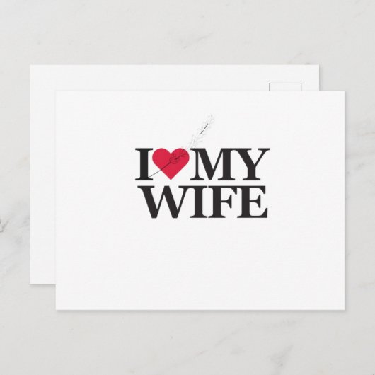 CARTE POSTALE AMANT ÉPOUSE (Devant / Derrière)