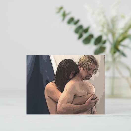 Carte Postale Amants (Debout devant)