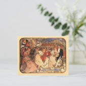 Carte Postale Amants, Alphonse Mucha (Debout devant)