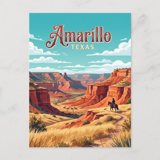 Carte Postale Amarillo, Texas (Devant)