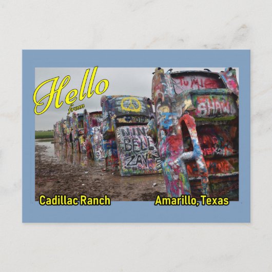 Carte postale Amarillo Texas Cadillac Ranch (Devant)