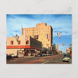 Carte Postale Amarillo TX Polk Street View, 1956 Vintage