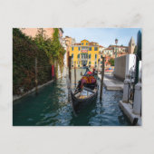 Carte Postale Amarrage de gondole classique à Venise (Devant)