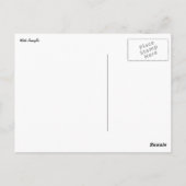 Carte Postale Amaryllis blanc et sapin de Noël (Dos)