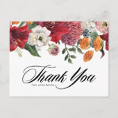 Carte Postale Amaryllis botanique et mamans Mariage Merci (Devant)