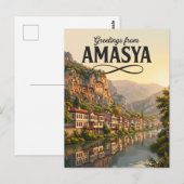 Carte Postale Amasya Turquie (Devant / Derrière)