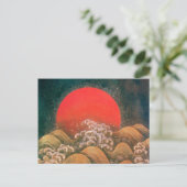 Carte Postale AMATERASU SOLEIL GODDESS Rouge Jaune Noir Brown (Debout devant)