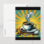 CARTE POSTALE AMATEUR DE CAFÉ (Devant / Derrière)