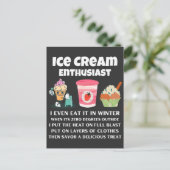 Carte Postale Amateur de glace en hiver    (Debout devant)