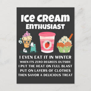 Carte Postale Amateur de glaces d'hiver