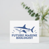 Carte Postale Amateur de requin futur biologiste marin (Debout devant)