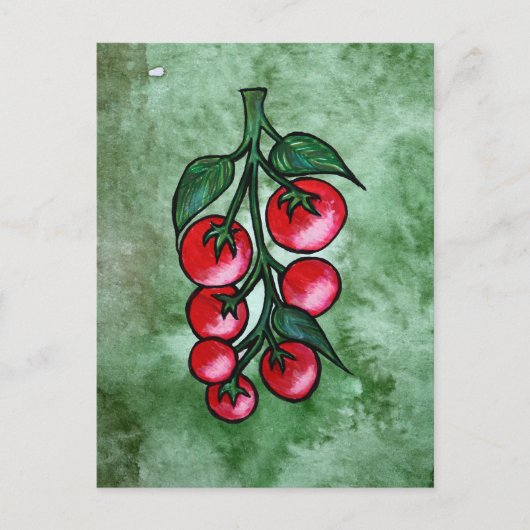 Carte Postale Amateur de Tomates (Devant)
