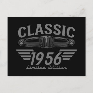 Carte Postale Amateur de Voitures Anciennes 1956 Fabriqué en 195