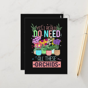 Carte Postale Amateur d'orchidée drôle de plante