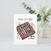 Carte Postale Amateurs de couture mignonne ajouter du texte (Debout devant)