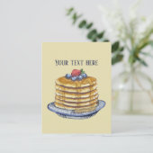 Carte Postale Amateurs de crêpes mignonnes ajouter du texte (Debout devant)