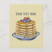 Carte Postale Amateurs de crêpes mignonnes ajouter du texte (Devant)