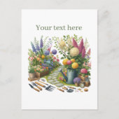 Carte Postale Amateurs de jardinage mignon personnalisable (Devant)