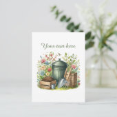 Carte Postale Amateurs de jardinage mignon personnalisable (Debout devant)