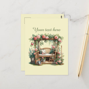 Carte Postale Amateurs de jardinage mignon personnalisable