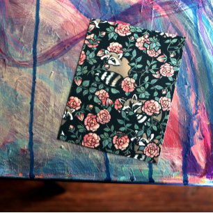 Carte Postale Amateurs de raccoon mignon raccoons art une person