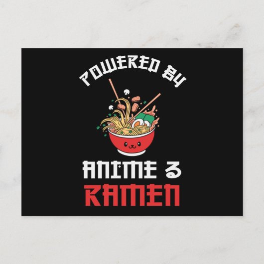 Carte Postale Amateurs de Ramen & Anime | Cadeau parfait (Devant)
