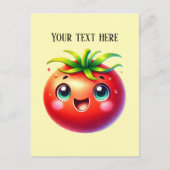 Carte Postale Amateurs de tomates mignonnes ajouter du texte (Devant)