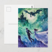 Carte Postale Amateurs de vol - Peinture aquarelle (Devant / Derrière)