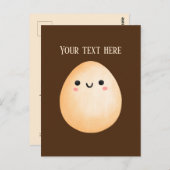 Carte Postale Amateurs d'oeufs mignons ajouter du texte (Devant / Derrière)