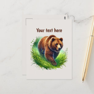 Carte Postale Amateurs d'ours mignonnes personnalisables