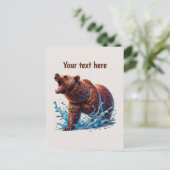 Carte Postale Amateurs d'ours mignonnes personnalisables (Debout devant)