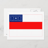 Carte Postale Amazonas, Brésil Drapeau (Devant / Derrière)