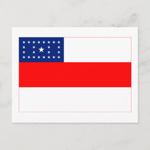 Carte Postale Amazonas, Brésil Drapeau