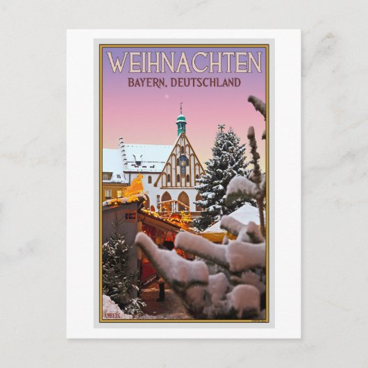 Carte Postale Amberg - Weihnachten Bayern (Devant)