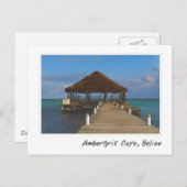 Carte Postale Ambergris Caye Belize Destination Voyage (Devant / Derrière)