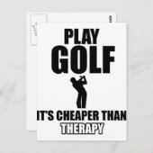 Carte Postale Ambiance golf (Devant / Derrière)