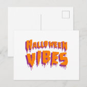 Carte Postale Ambiance Halloween (Devant / Derrière)