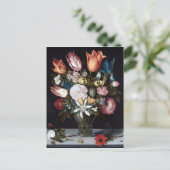 Carte Postale Ambrosius Bosschaert Fleurs dans un verre (Debout devant)