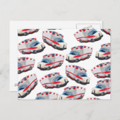 Carte Postale Ambulance (Devant / Derrière)