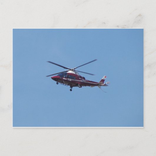 Carte Postale ambulance d'hélicoptère turc. (Devant)