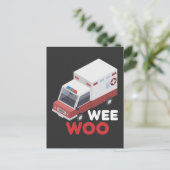 Carte Postale Ambulance du premier intervenant Paramètre de l'ai (Debout devant)