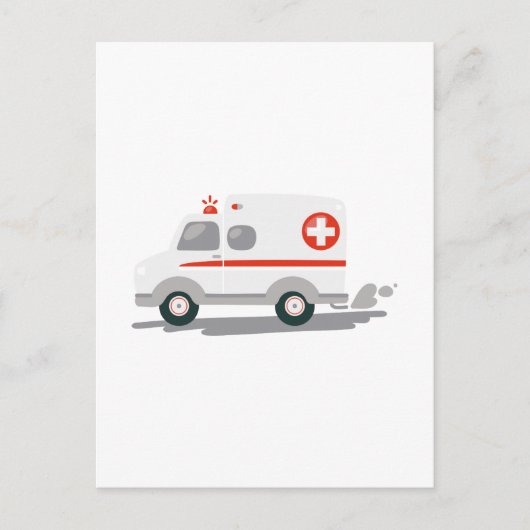 Carte Postale Ambulance EMT (Devant)