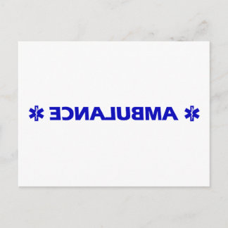 Carte Postale Ambulance (en arrière)