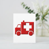 Carte Postale Ambulance / TEM (Debout devant)