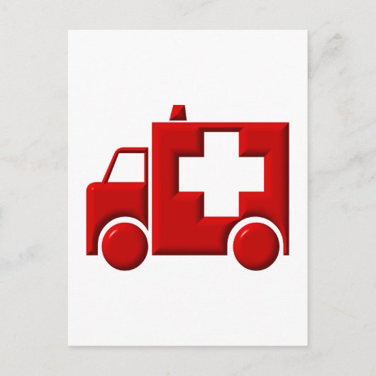 Carte Postale Ambulance / TEM (Devant)