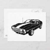 Carte Postale AMC Javelin 1971 (Devant / Derrière)