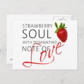 Carte Postale Âme de fraise (Devant / Derrière)